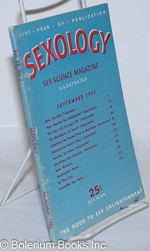 Sexology Sex Science Magazine Abebooks