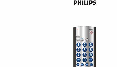 Philips Universal Remote SRU3003/27 User Guide | ManualsOnline.com
