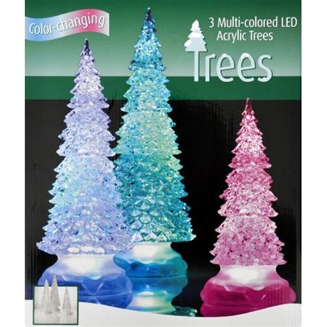 3 Led Multi Color Changing Acrylic Holiday Christmas Trees 7 Gadgets