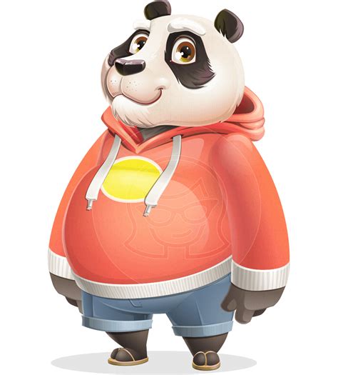 Cool Panda Cartoon Vector Character Graphicmama