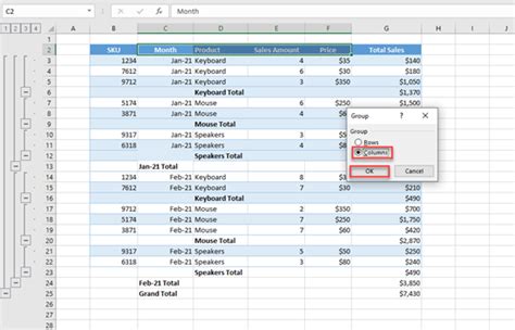 expand collapse rows  columns  excel google sheets automate excel