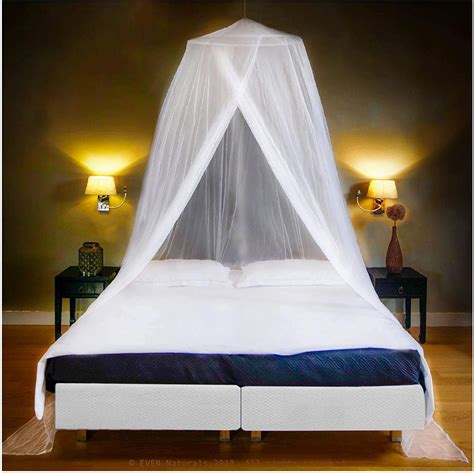 Even Naturals Luxury Mosquito Net Bed Canopy Ultra Large Bug Net Single To King Size Quick