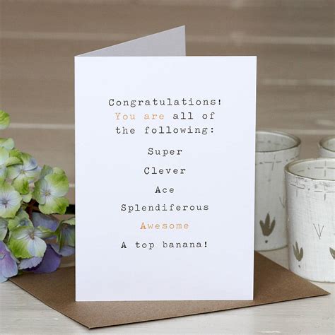 Don't worry too much about what you write. 'congratulations' greetings card by slice of pie designs | notonthehighstreet.com