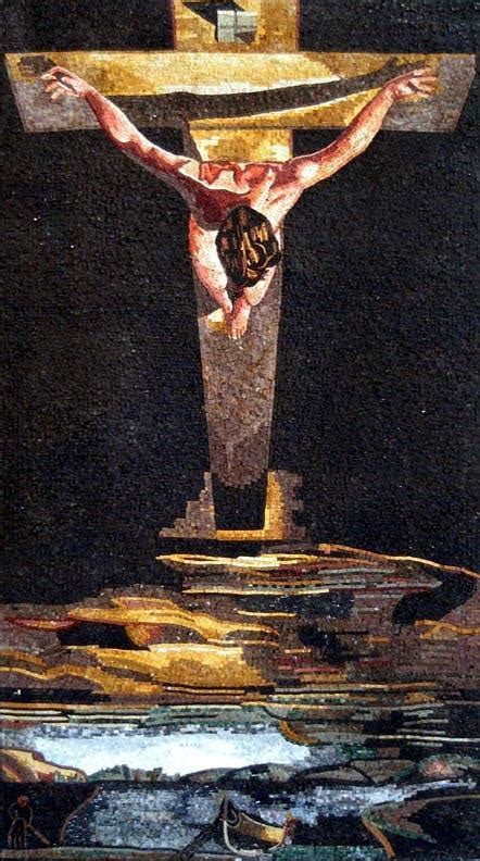 Salvador Dali Crucifixion Of Jesus Christ Mosaic Reproduction