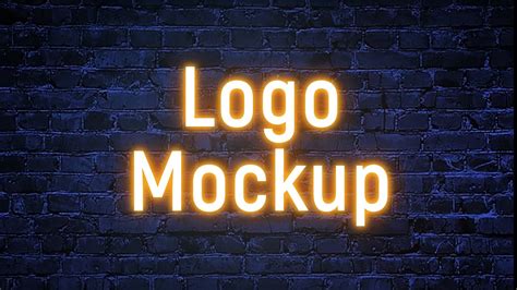 Light Text Effect Logo Mockup Tutorial Free Psd Youtube