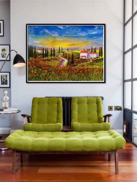 Tuscany Sunset Painting By Inna Montano Saatchi Art