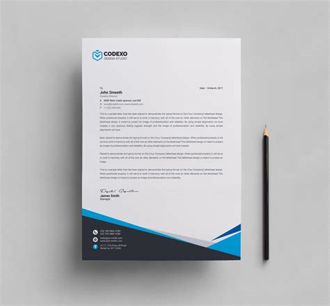 Letterhead usually includes a business's logo, name, address and contact. Mira Professional Corporate Letterhead Template 000908 - Template Catalog