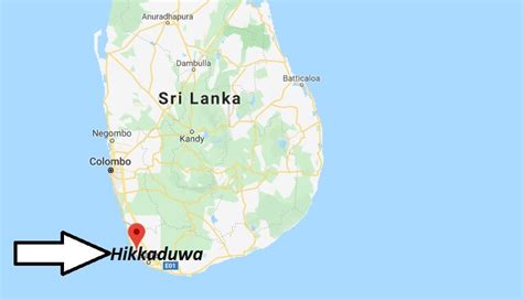 Where Is Hikkaduwa Located What Country Is Hikkaduwa In Hikkaduwa Map