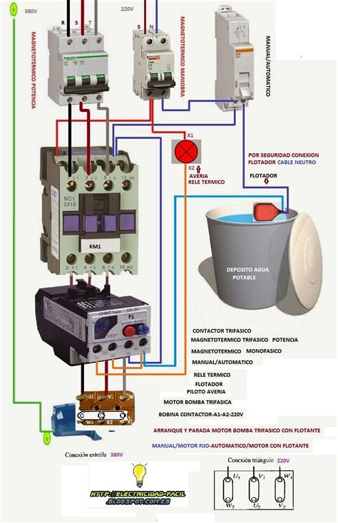 Single Phase Contactor Wiring Diagram A1 A2 Electrical Wiring