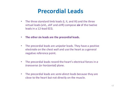 Ecg Leads In A 12 Lead Ecg