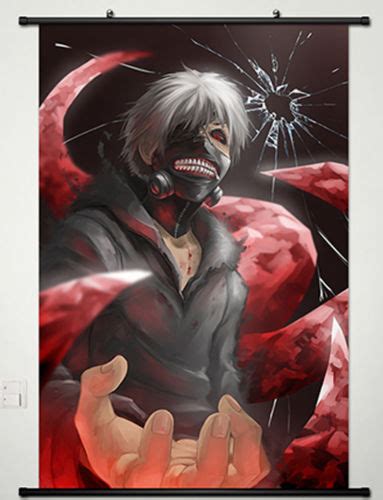 Home Decor Anime Tokyo Ghoul Wall Scroll Poster Fabric Painting Ken