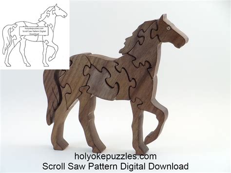 Horse Puzzle Pattern Svg Pdf