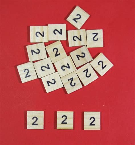 Pack Of 10 Number 2 Scrabble Wooden Tiles Celloexpress