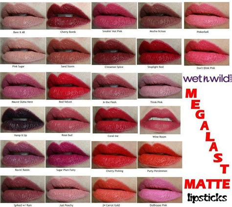 Wet N Wild Megalast Matte Lipsticks Swatches Smooches Dueces Wet N Wild Lipstick
