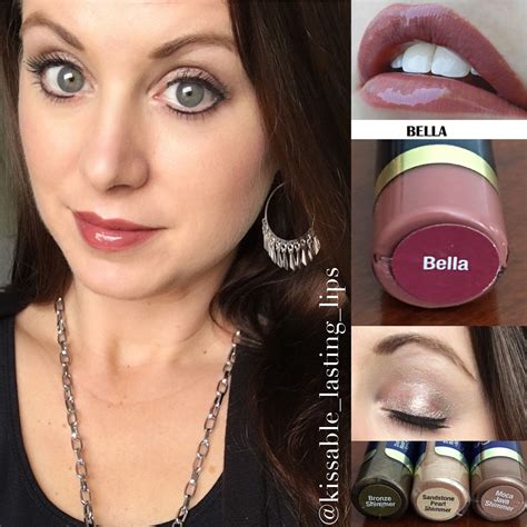 Bella Lipsense Glossy Gloss Moca Java Shimmer Shadowsense Sandstone