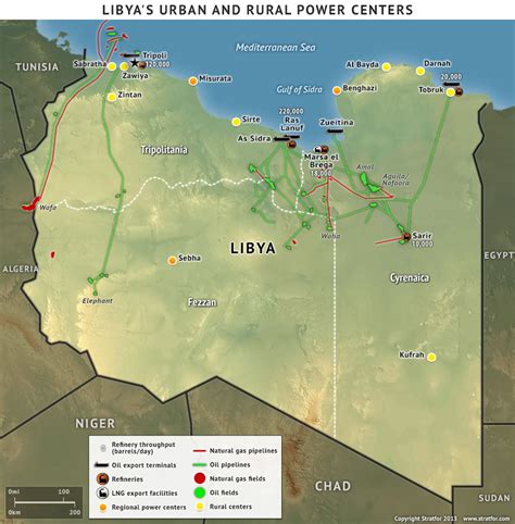 Libyas Power Centers And Energy Infrastructure