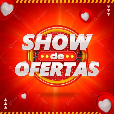 Show De Ofertas Selo 3d Para Composição Psd Editável Download Designi