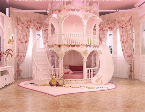 Dhp canopy metal bed with sturdy bed frame, pink, full. Bedroom Princess Girl Slide Children Bed , Lovely Single ...