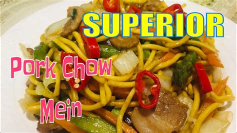Pork Chow Mein L Easy Pork Chow Mein Recipe Youtube