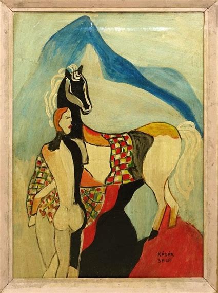 Béla Kádár Nude With Horse MutualArt