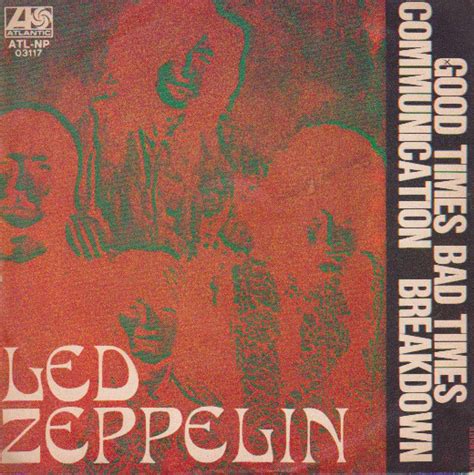 Led Zeppelin Good Times Bad Times 1969 Vinyl Discogs