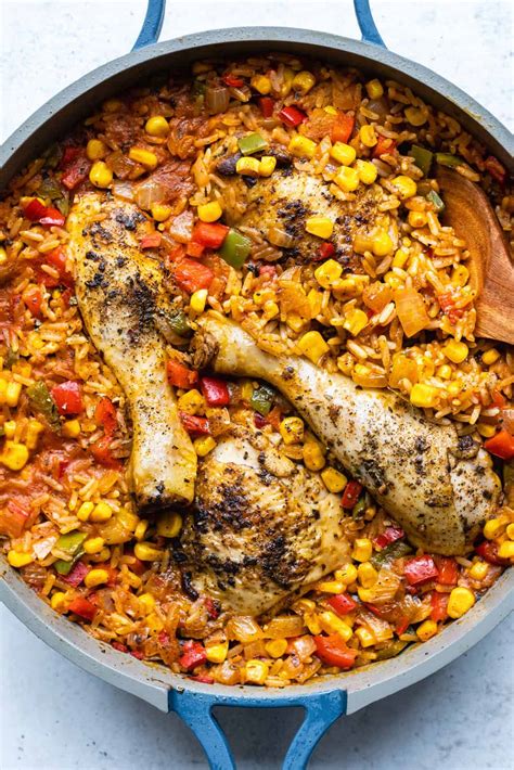 One Pot Mexican Chicken And Rice Supergolden Bakes