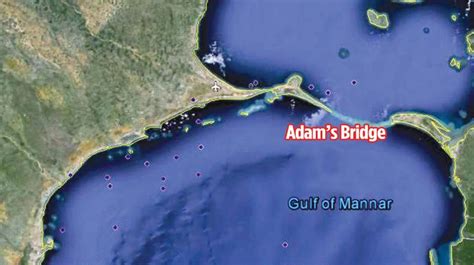 Rama Setuadams Bridge Story Behind Limestone Shoals Connecting