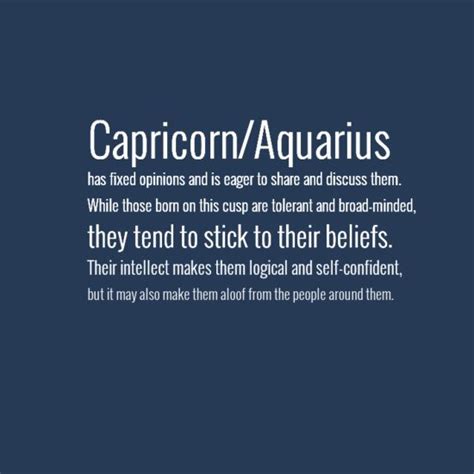 Capricornaquarius Has Fixed Opinions And Is Eager To Share And