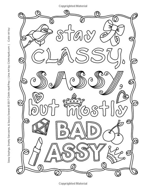 Sassy Adult Coloring Pages Coloring Pages