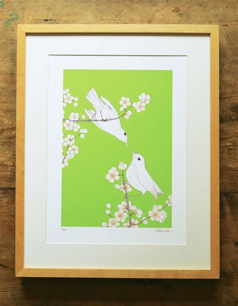 Blossoming Love Limited Edition A3 Print Etsy