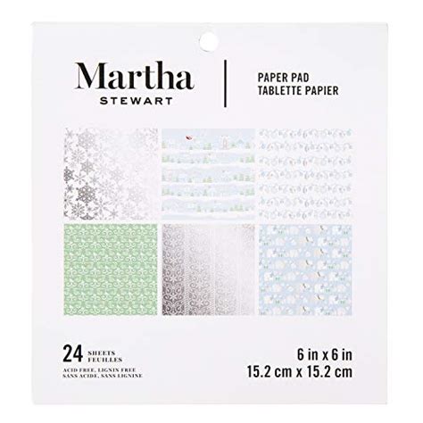 Martha Stewart 30068360 Snowflake 6×6 Paper Pad 6 X 6 Inches