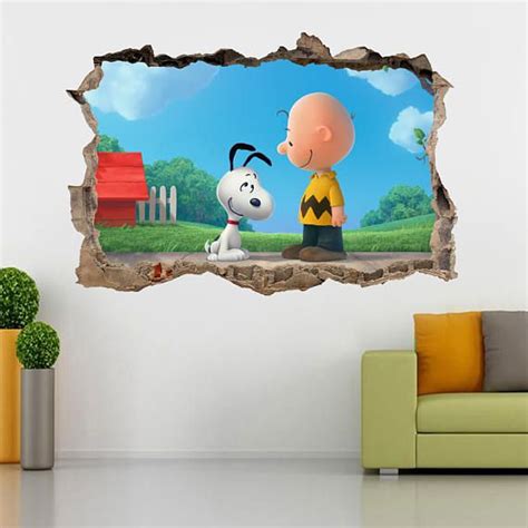 Snoopy And Charlie Brown Smashed Wall Decal By Decorshopdesigns Snoopy