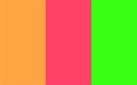 1280x800 Neon Carrot Neon Fuchsia Neon Green Three Color Background