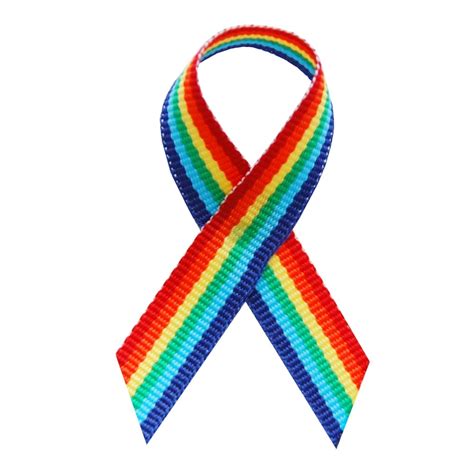 Rainbow Awareness Ribbons