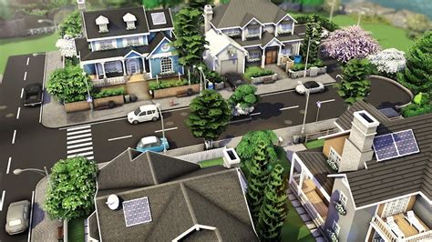 Perfect Neighborhood 🏠🏡 The Sims 4 Speed Build No Cc Youtube