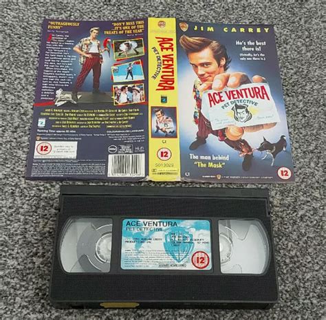 Ace Ventura Pet Detective Jim Carrey C2 Sleeve And Tape Only Pal Vhs