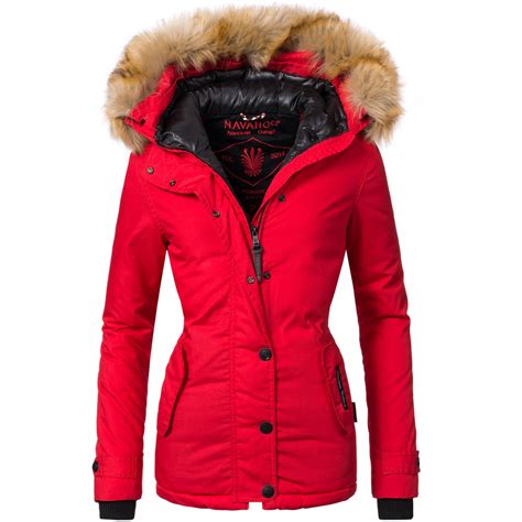Womens Winter Jacket Valery Red Babylonia