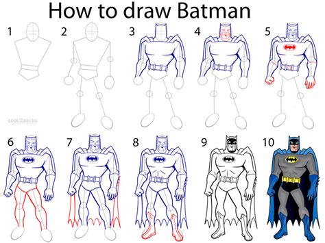 how to draw batman steps behalfessay9