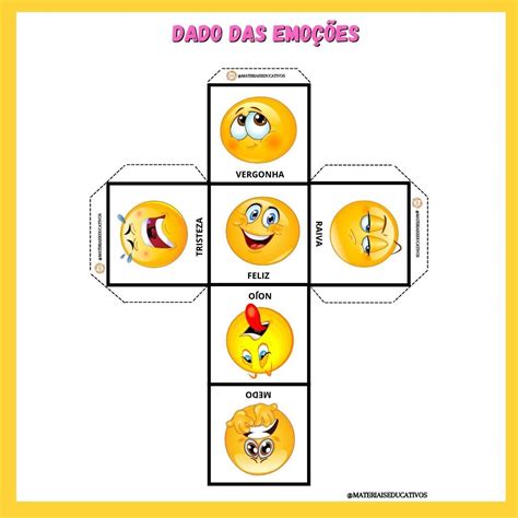 Dado Dos Sentimentos Para Imprimir