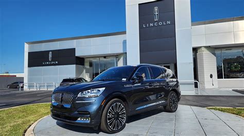 2023 Lincoln Aviator Black Label In Flight Blue Color And Tan Leather