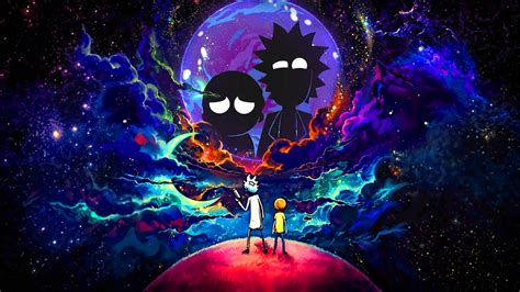 1600x900 Rick And Morty In Outer Space 1600x900 Resolution Wallpaper