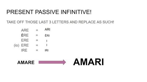 Latin 2 H Intro To Present Passive Infinitives Youtube