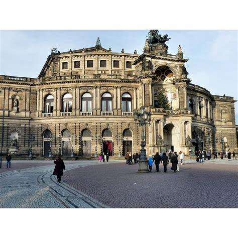 Semper Opera House Dresden City 20 Inch By 30 Inch Laminated Poster