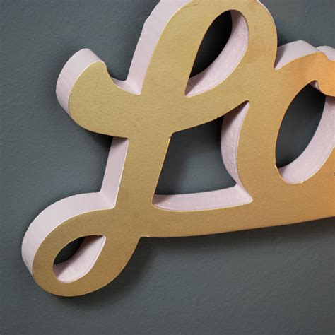 Gold Wall Letters Photos Cantik