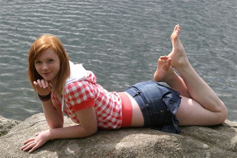 redhead denim skirt feet barefoot pale hd wallpapers desktop and mobile images and photos