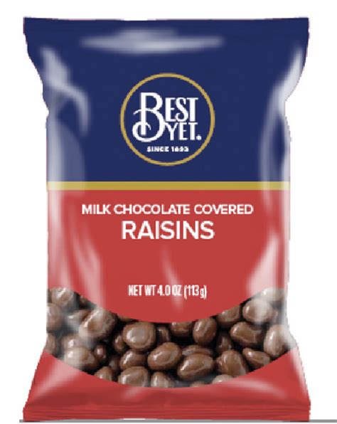 Milk Chocolate Covered Raisins Best Yet Brand