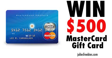 Win A 500 Mastercard T Card Julies Freebies
