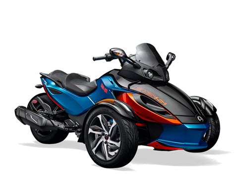 The vehicle has a single rear drive wheel and two wheels in front for steering, similar in layout to a modern snowmobile. High-Performance Sport 3-Wheeled Motorcycles | Can-Am ...