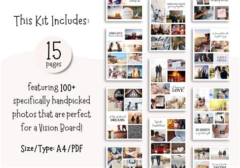 Couples Vision Board Kit Vision Board Printable Vision Board Etsy
