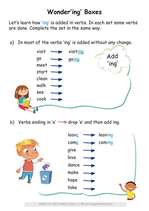 Worksheets For Class 2 English Grammar English Grammar Worksheets For